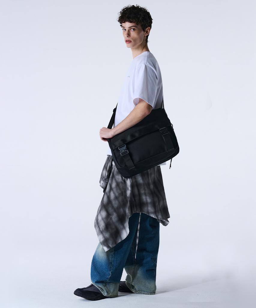 Maison Mined Two Buckle Messenger Bag