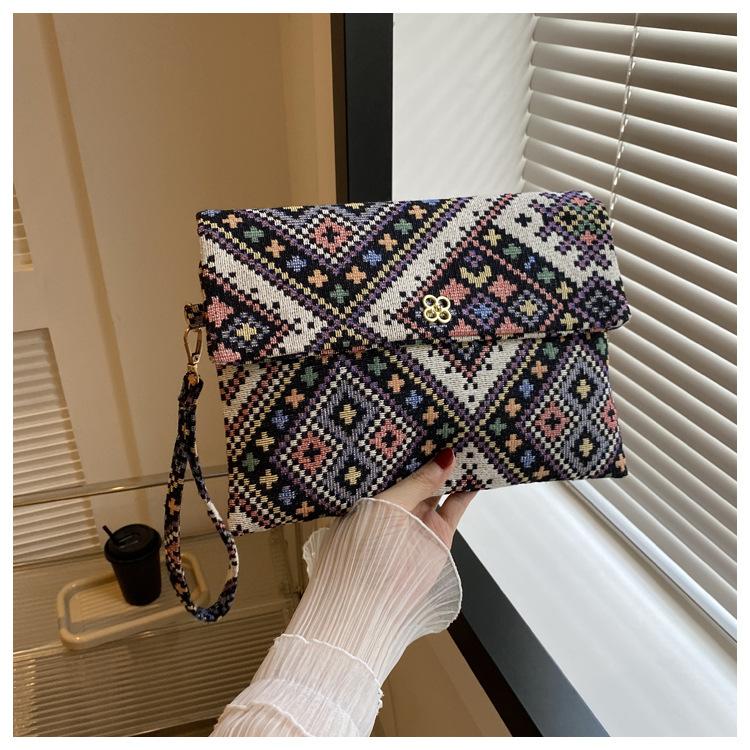 Handbag Casual Fashion Retro Unique Print Delicate Classic Flower Style Girl