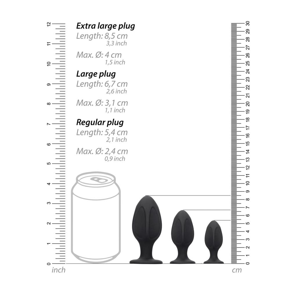 Ouch! Diamond Butt Plug Set by Shots
