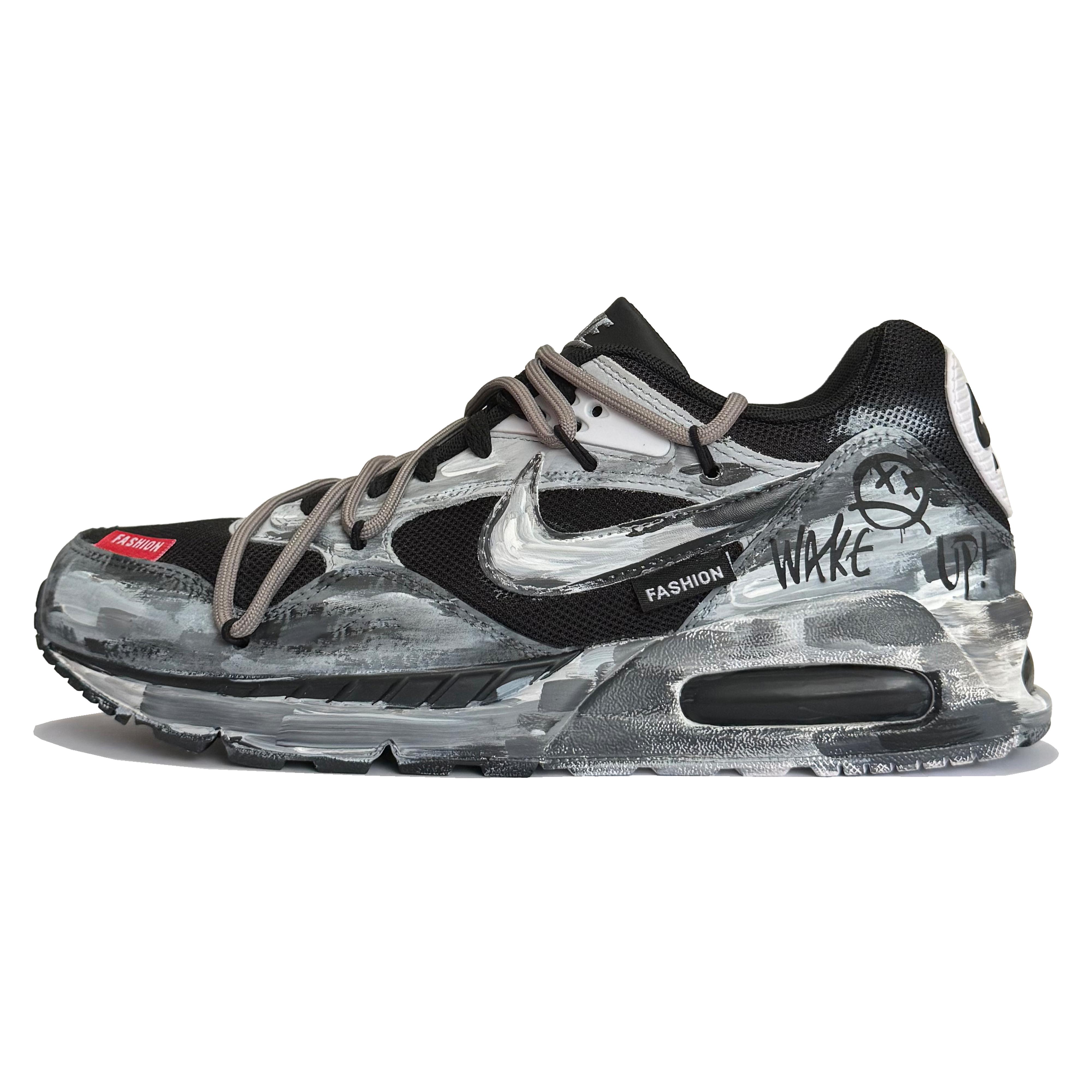 

Nike Air Max Correlate Wake Cushioning Lightweight Low top Casual Shoes Unisex Black Gray 511416-011(TeamK-wake) 40.5