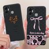 For Infinix Hot 12 Play 12i Cute Flower Butterfly Cat Painted Case For Infinix Hot12i 12Play Black Silicone Soft Phone Cases