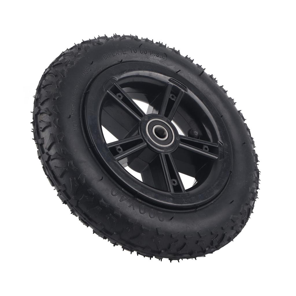 8in Electric Scooter Tire with Wheel Hub Inflation E?Bike Rubber Tyre Replacement 200x40