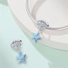 100%Stering Copper Ocean Series Charms Beads Fish Lobster Crab Starfish Pendant Fit Original Bracelet Diy For Women Jewelry