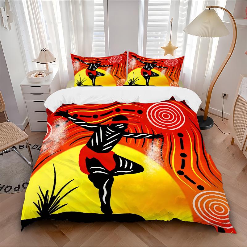 Dance Spirit Print 3Pcs Bedding Setduvet Cover With 2 Bedropillowcase Home Birthday Gift