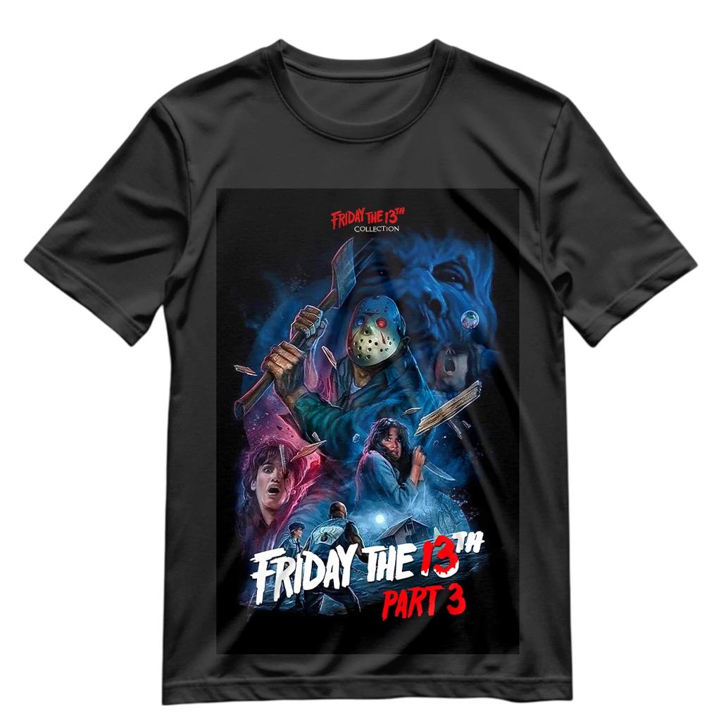 Friday the 13th Part 3 1982 T-Shirt Jason Voorhees Shirt S-3XL V2 Friday Tee