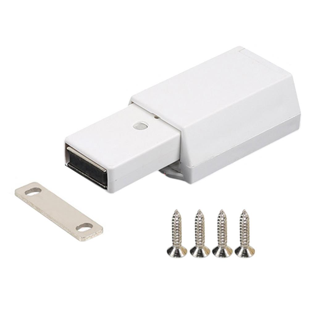 

1set Cabinet Catches Heavy Duty Push To Open Magnetic Door Catches For Door Handle Replacement Cabinet Latch Door Closer Black білий