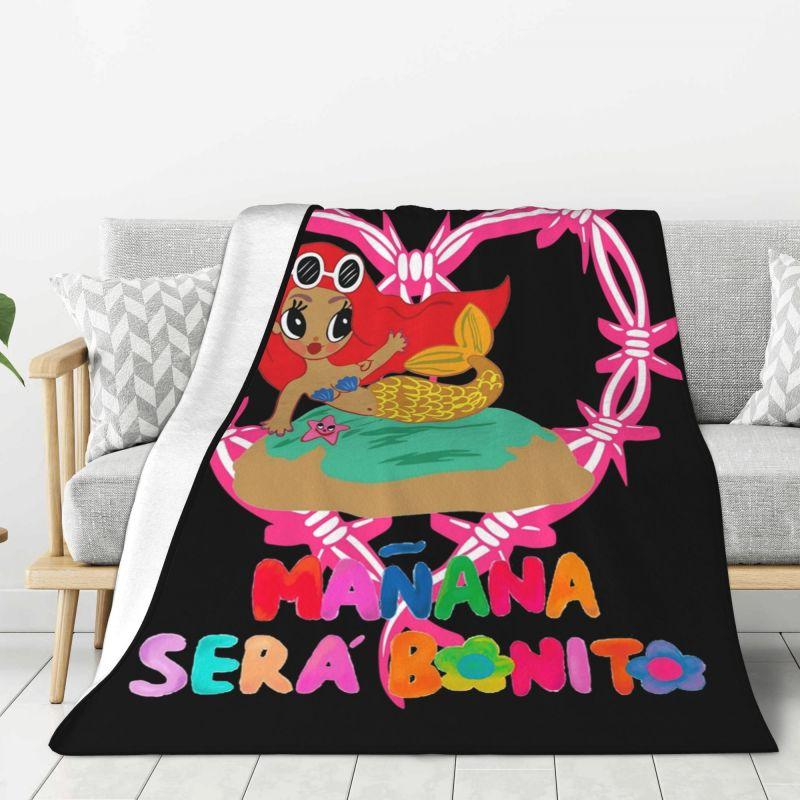 Custom Manana Sera Bonito Karol G Blanket Warm Fleece Soft Flannel Throw Blankets for Bed Couch Home Autumn