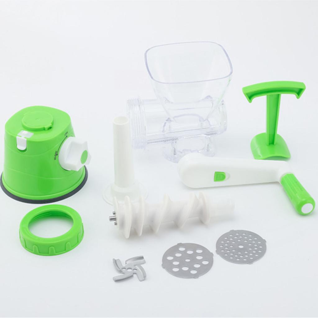 Manual Meat Mincer Food Processor Grinder Portable Blender Sausage Maker Stuffer Stainless Steel for Beef Fish Pork