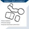No.11428591460 Transmission Oil Pan Gasket for BMW X1 2016-2020, for BMW X2 2018-2019/Engine Oil Filter Housing Gasket/Durable Rubber/3 Pcs/Black