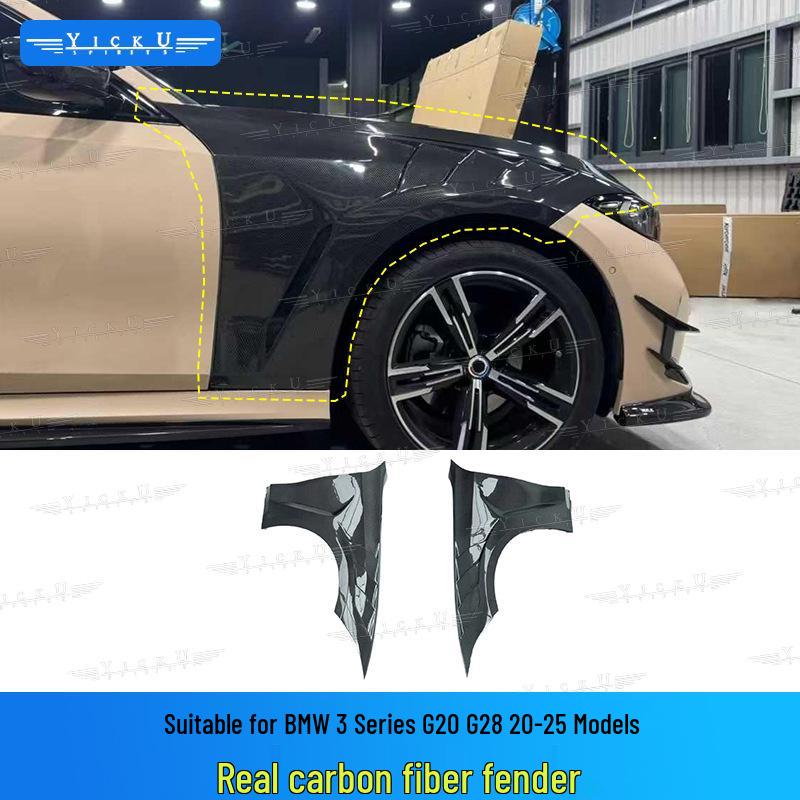 BMW 3 Series G20 AE Style Body Kit: Front Lip, Hood Deflectors, Rear Lip, Side Skirts, Fender