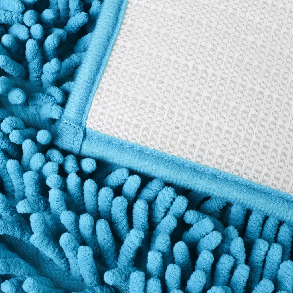 Bathroom Carpet Chenille Bath Mat Set Soft Plush Non- Shower Carpet