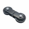 8Shaped Pulley Assembly Compact Double Bracket Mounting Holes for Gym Equipment 70MM Figure8