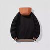 Fake Two-piece Coat Spring and Autumn New Versatile Hooded Casual Loose Hong Kong Style Trendy Jacket Couple Loose Coat
