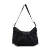 Borsa a tracolla in nylon stile coreano alla moda con chiusura a coulisse per uso quotidiano casual