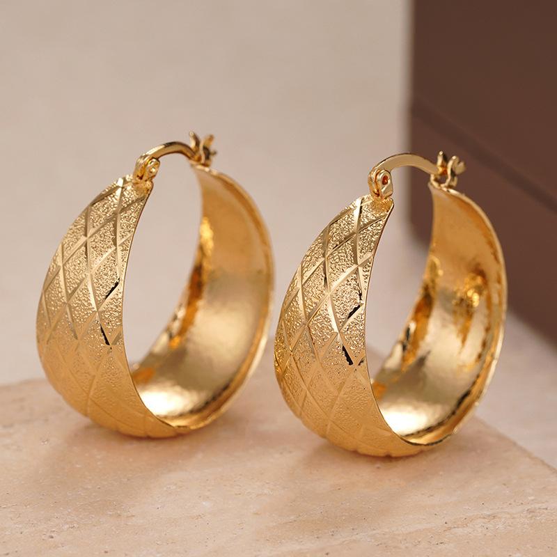 1 Pair, Stylish, Wide-sided, Atmospheric Earrings