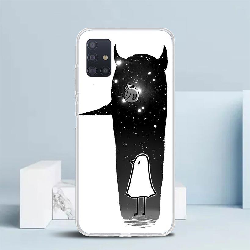 Oyasumi Punpun Soft Cover for Samsung Galaxy A12 A22 A32 A52 A72 A02S Phone Case Note 20 Ultra 10 S10 Plus A51 A71 A50S A20S A10