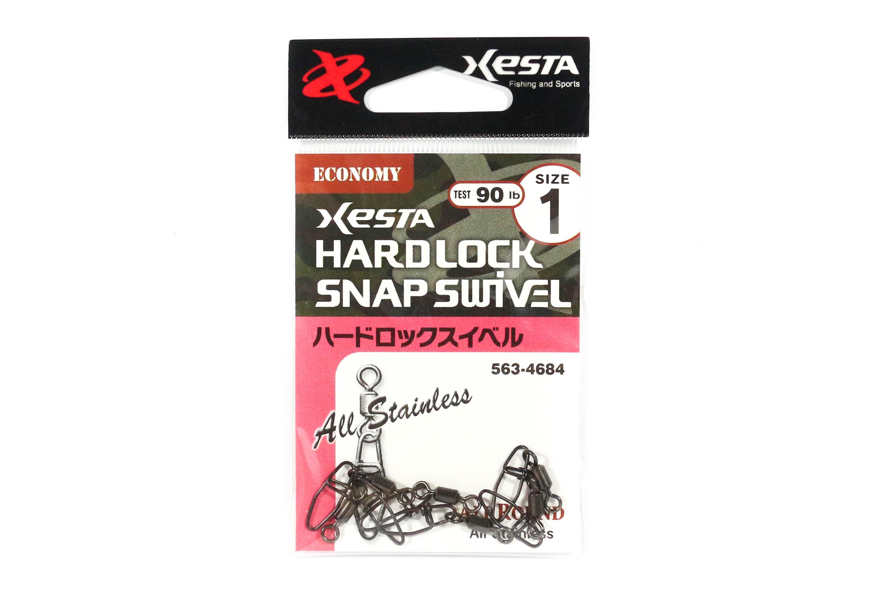 

Вертлюги Xesta с жестким замком, размер 1, 90 фунтов, 6 шт. (4684)