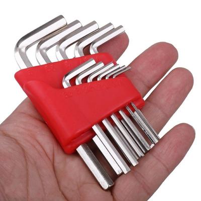 5/8/11 PCS Portable Short Arm Tool Size Allen Key Inch Wrench L Wrench Metric Wrench Allen Wrench