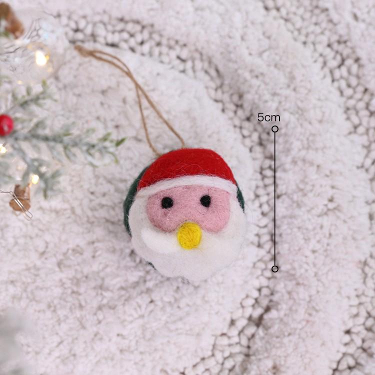 Felt Snowman and Santa DIY Christmas Tree Pendant Decorations