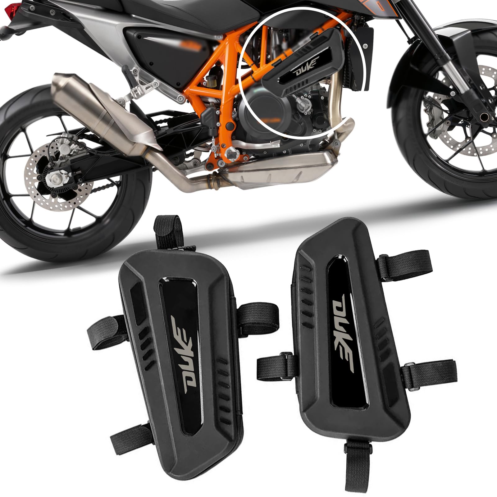 

PEDAPENG For Duke 390 Duke 390 125 690 Motorcycle Saddlebag Waterproof Triangle Frame Bag