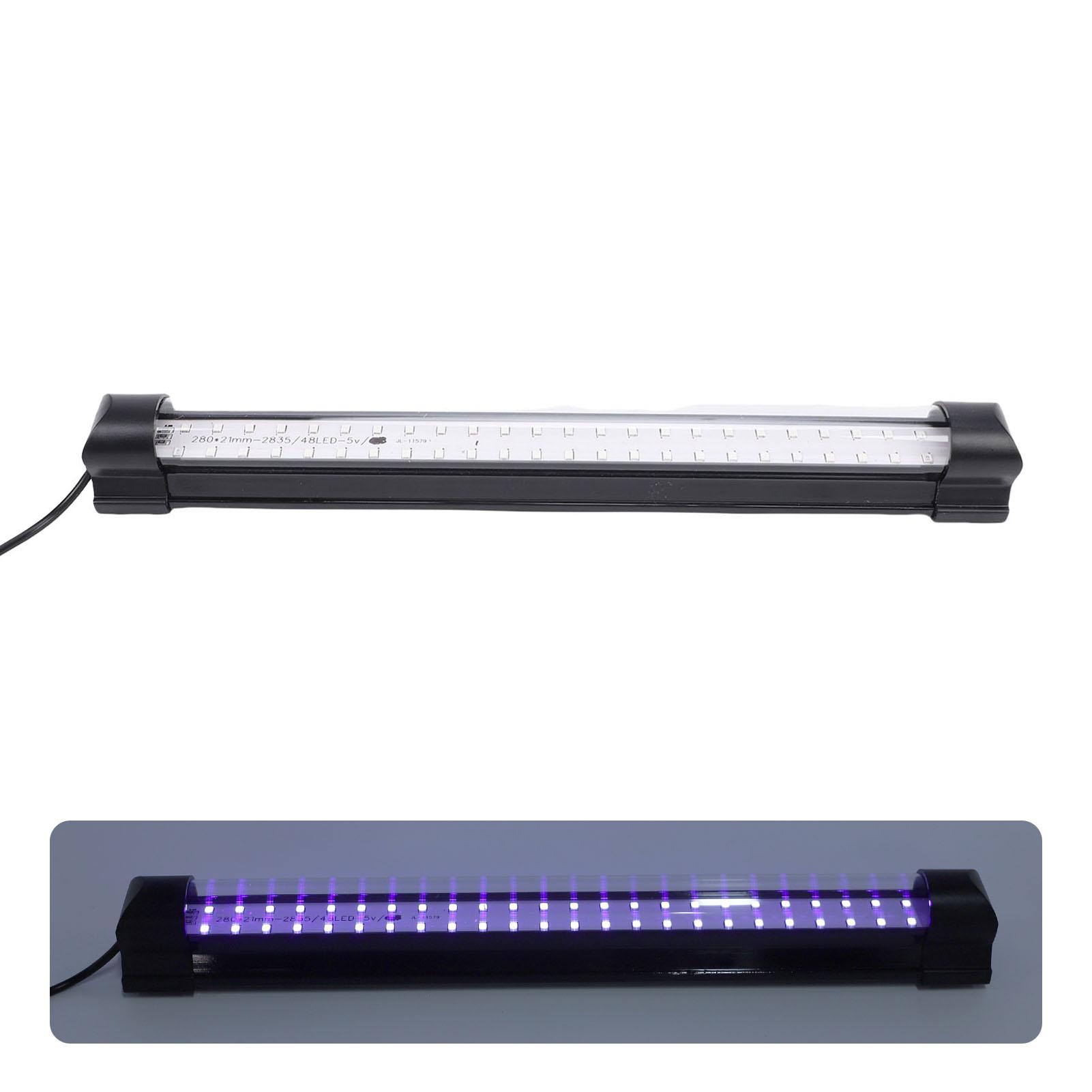 

LED Purple Light Bar USB Powered Magnetic Purple Strip Lamp for Party Decor Black