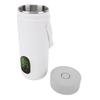 Fierbător Electric de Călătorie Calarget cu Cablu Mic pentru Cafea, Spumător de Lapte cu Mâner 350ml pentru Mașină