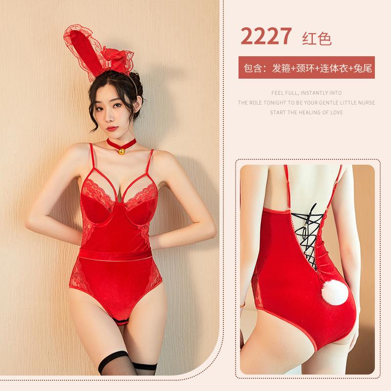 Sexy Lingerie Halloween Cosplay Bunny Uniform Seduction Skinny Cute Sexy Maid Suit Nightclub