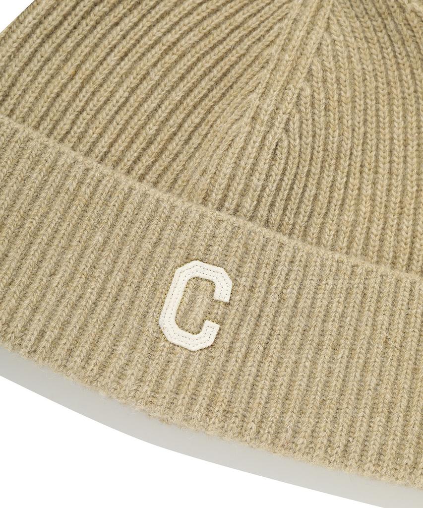 COVERNAT C-Logo Felt Applique Beanie Sage Green