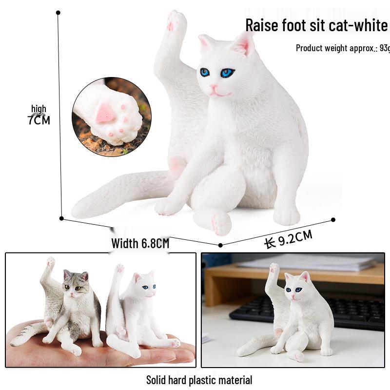 Plush Persian Cat Model: Office Decor & Car Ornament