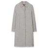 Cashmere Wool Silk Light Padding Long Coat