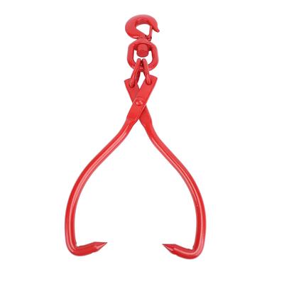 16 Inch Log Lifting Tongs 360 Degree Rotation Universal Steel Heavy Duty Grapple Timber Claw Hook