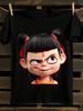 Cartoon Trend Cotton T-Shirt Mens Tshirt Womens Tshirts with Letters Print Short Sleeves T-Shirt Casual Street Tee Shirt Top