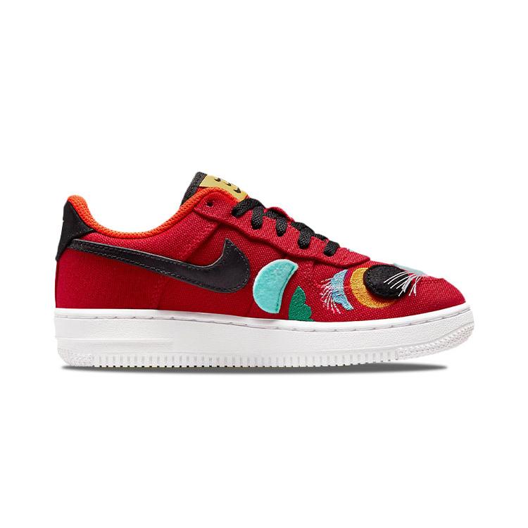 New Nike Air Force 1 LV8 'Lion Dance' Lion Dance Low Top Skateboard Shoes Red Year Of The Tiger Children Aged 3 7 Years Old DQ5071-601