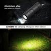 Mini Portable USB Rechargeable LED Flashlight Lamp Keychain Pocket Torch Light (Black)