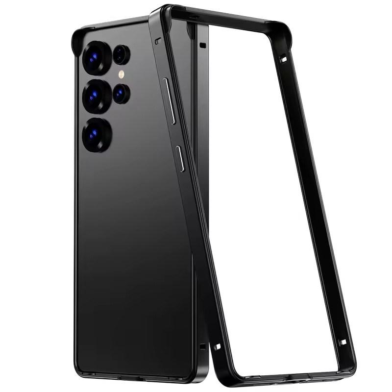 

Чохол-бампер з алюмінієвого сплаву для Samsung Galaxy S25 Ultra S24 Plus S25Ultra S24Ultra S25Plus М який внутрішній Жорсткий чохол для телефону Samsung Galaxy S24 Ultra чорний