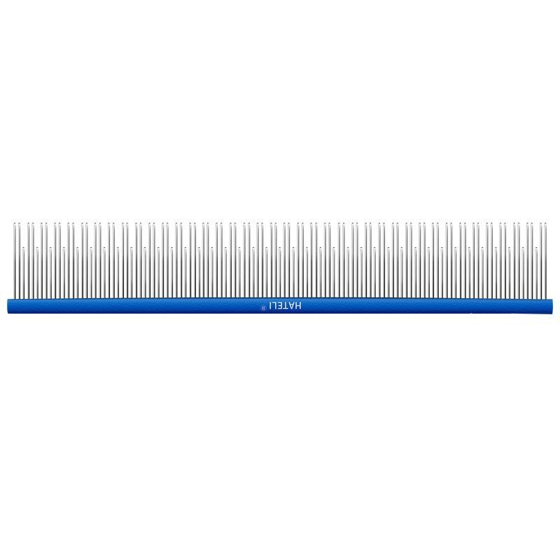 Professional Pet Grooming Comb Dogs Cats Stainless Steel Fine Teeth Detangling Straight With Ergonomic Handle