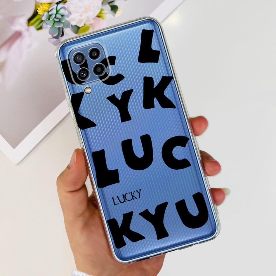 For Samsung M32 Case Galaxy M32 SM-M325F Cover Cute Fashion Flower Cartoon Soft Cases For Samsung M22 F22 M52 5G SM-M526B Bumper