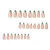 24 Pieces Almond Nail Fake Nail Wear Manicure French Wear Nail Piece Manicure Nails