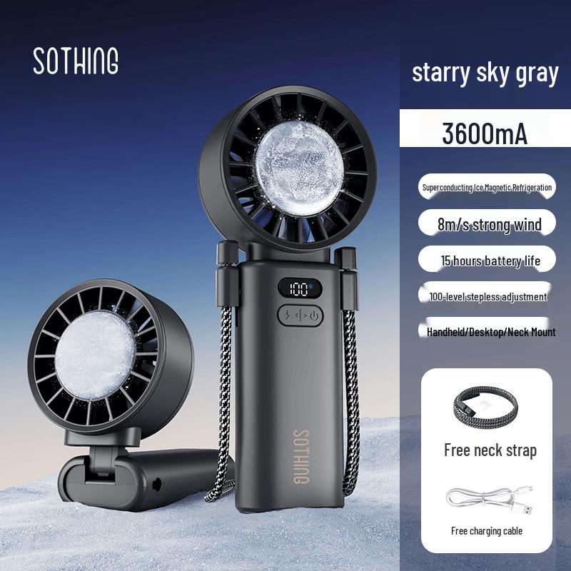SOTHING Long-Endurance Handheld Folding Mini Fan