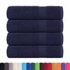 VidaXL Serviettes de bain 4 pcs bleu marine 100x150 cm 100% coton, serviette, ensemble de serviettes de bain, serviette 136789