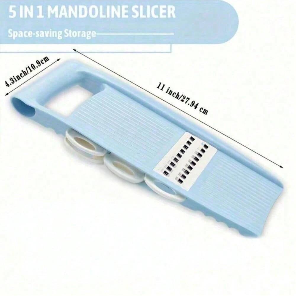 5 in 1 Gemüse- und Obstschneider Multifunktionaler Manueller Lebensmittelreibe-Hobel Kartoffel Haushalts-Zerkleinerer Küche Gemüsewürfler Gadgets