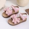 New Arrival Girls' Cute Bowknot Sandals Soft-Sole Fashion Princess Beach Shoes with Anti-Slip Feature for Toddlers