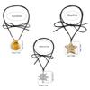 Punk Conch Pendant Necklace for Women Girls Gothic Sweet Cool Star Sun Pendant Adjustable Rope Chain Choker Chains Y2k Jewelry