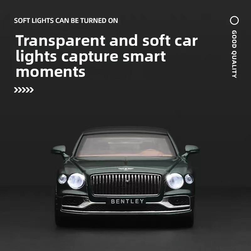 Alloy Car Model Bentley Flying Spur Luxury Toy With Light Sound For Collectors