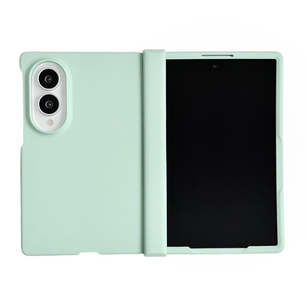 Custodia Protettiva Colorata PC con Cerniera Sottile Skin Feel per Samsung Galaxy Z Fold 8 Cornice Rialzata Fotocamera Cover a Libro Antiurto Funda