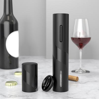 Electric Wine Bottle Opener with Foil Cutter One-click Button Reusable Automatic Wine Corkscrew Remover Tool USB Rechargeable Stainless Steel