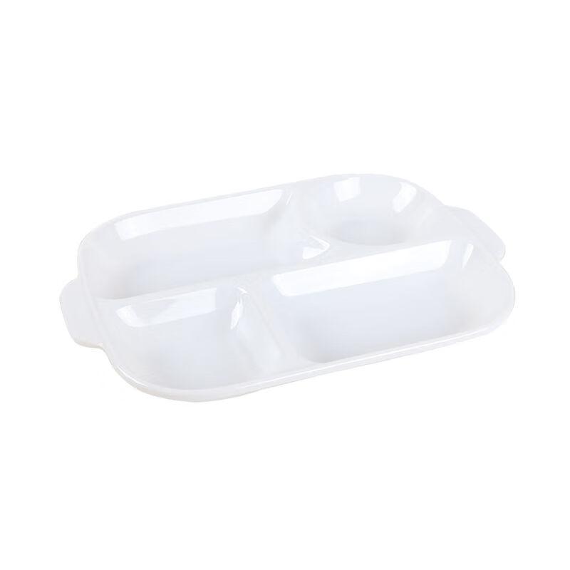 Kommerzielles Melamin-Tablett mit 4 Fächern für die Kantine