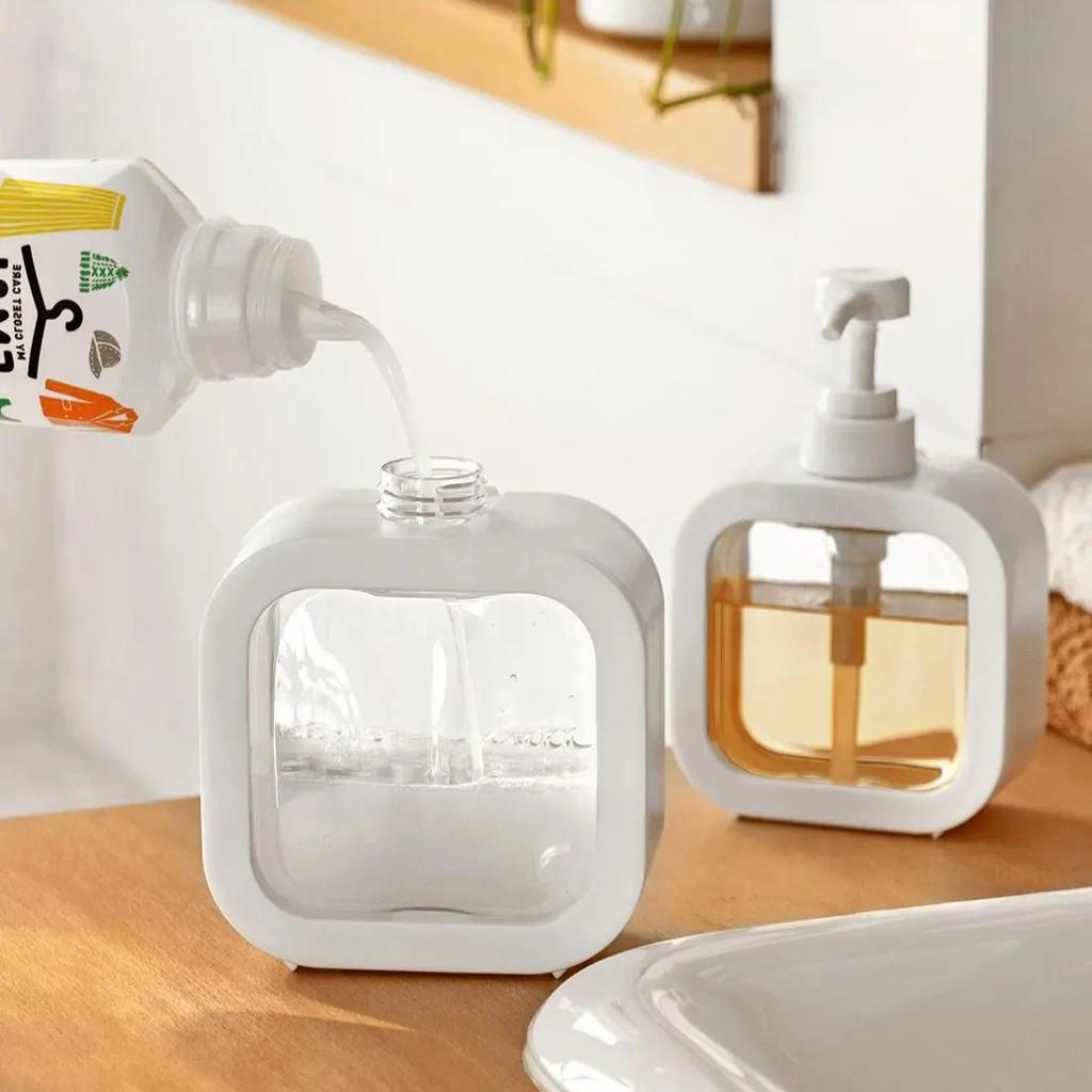 1 Stück 300ml Badezimmer Seifenspender Nachfüllbar Lotion Shampoo Duschgel Halter Tragbar Reise Spender Leere Badezimmer Pumpe