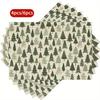 4/6pcs Festive Christmas Tree & Snowflake Placemats - 11.81x17.72inch, Polyester, Hand Wash Only, Ideal for Holiday Dining & Party Decor, Christma