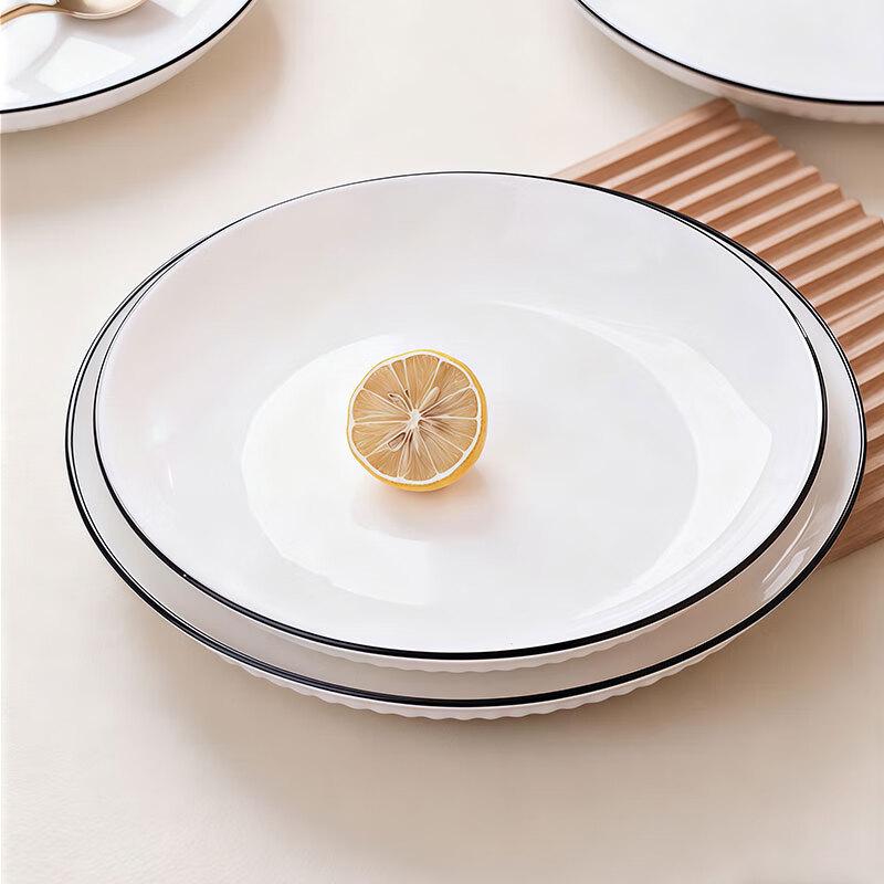 Jiwu Senlin Ceramic Deep Dinner Plate - 10 Inch Set of 2